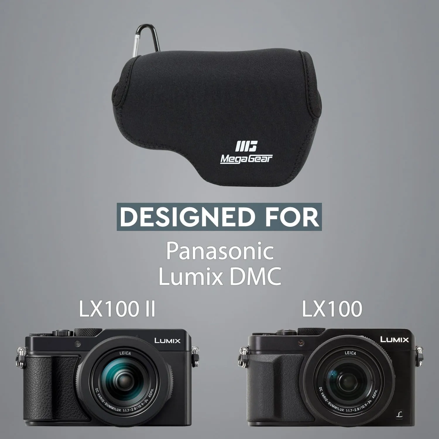 MegaGear Panasonic Lumix DC-LX100 II, DMC-LX100 Ultra Light Neoprene Camera Case