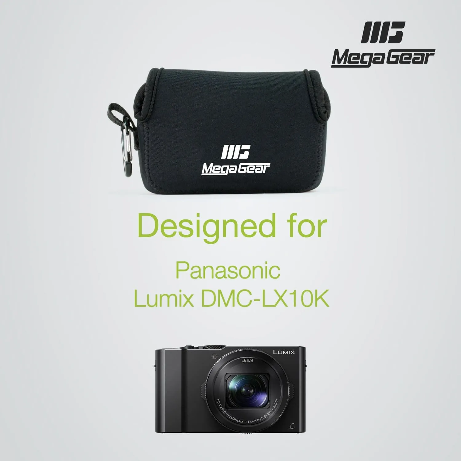 MegaGear Panasonic Lumix DMC-LX10, DMC-LX15 Ultra Light Neoprene Camera Case