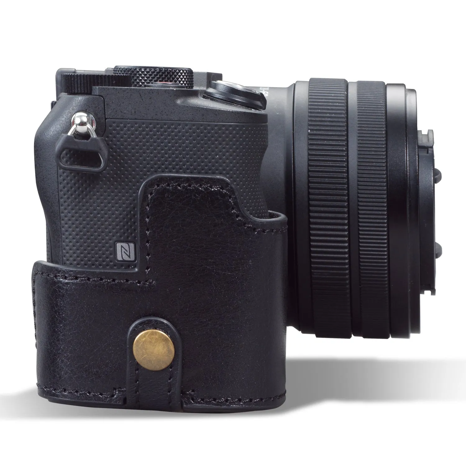 MegaGear Sony Alpha A7C Ever Ready Genuine Leather Camera Half Case