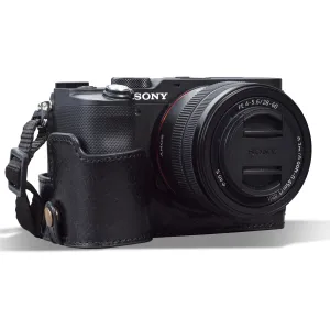 MegaGear Sony Alpha A7C Ever Ready Genuine Leather Camera Half Case