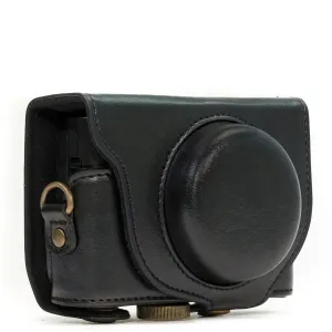 MegaGear Sony Cyber-shot DSC-RX100 VII, DSC-RX100 VI, DSC-RX100 V, DSC-RX100 IV Ever Ready Leather Camera Case with Strap