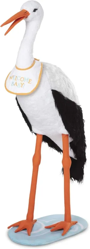 Melissa & Doug Lifelike Plush Stork Giant Standing Stuffed Animal (3  Feet Tall)