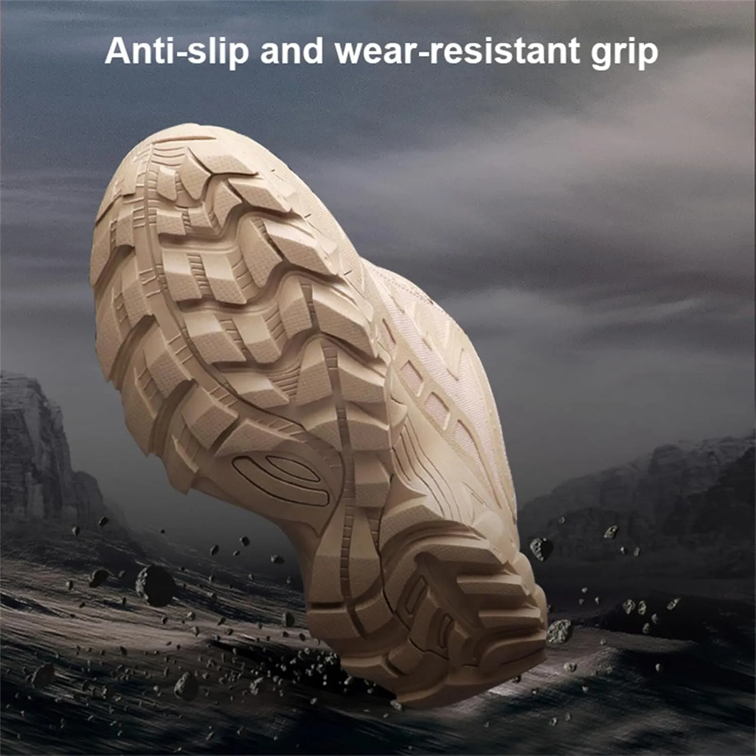 Men's Waterproof Hiking Boots,Military Tactical Boots for Men, Outdoor Lightweight Work Boots,Low Cut Training Shoes,Suit for Tactical, Military, Combat, Hunting, Motorcycle,Etc