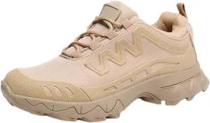Men's Waterproof Hiking Boots,Military Tactical Boots for Men, Outdoor Lightweight Work Boots,Low Cut Training Shoes,Suit for Tactical, Military, Combat, Hunting, Motorcycle,Etc