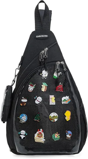 Mens Womens Oxford Ita Bag Pin Display Chest Pack Single Shoulder Bag Sport Backpack Packs Hiking Daypack