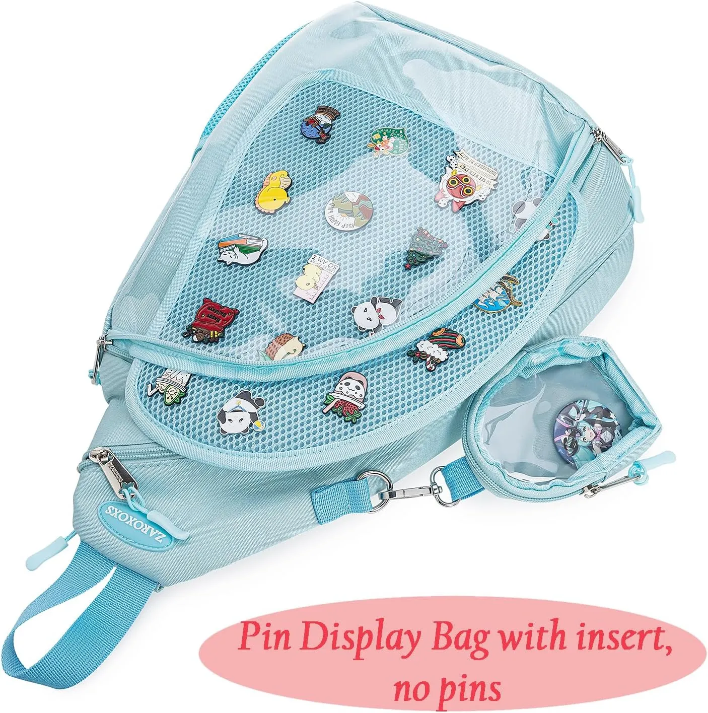 Mens Womens Oxford Ita Bag Pin Display Chest Pack Single Shoulder Bag Sport Backpack Packs Hiking Daypack