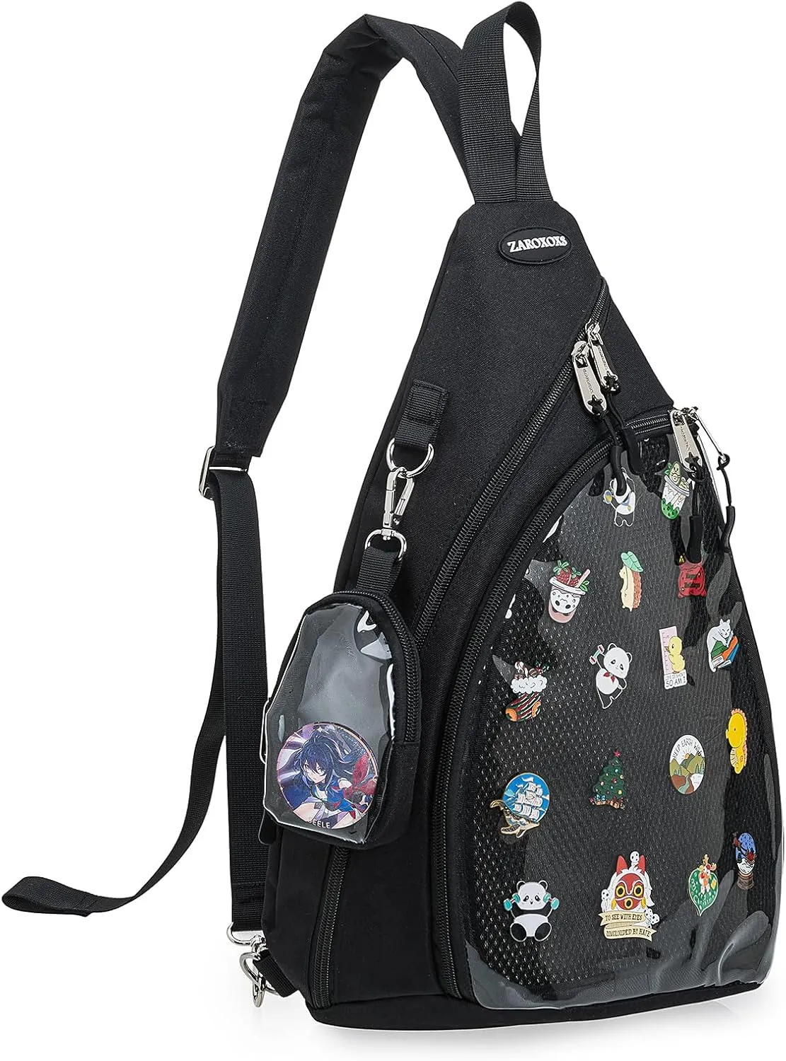 Mens Womens Oxford Ita Bag Pin Display Chest Pack Single Shoulder Bag Sport Backpack Packs Hiking Daypack