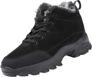 Men's Work Boots Waterproof Hiking Sneakers with Warm Fur Lining Women's Working Shoes Nonslip Non Slip Shoes Food Service Waterproof Hike Grounded Footwear