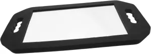 Mini Fogless Mirror Drop-Resistant Square Makeup Mirror for Women Hairdressing Anti-Slip Base for Bathroom