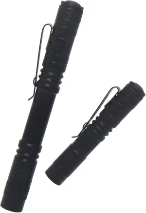 Mini Pocket LED Flashlight Torch Waterproof Lantern Battery Penlight Q5 Led for Outdoor Camping Hiking (Color : Flashlight-90mm) (Color : Flashlight-90mm)