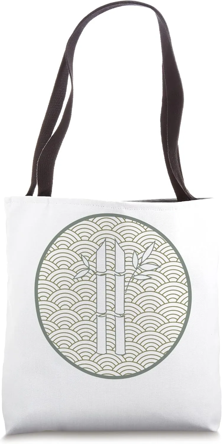 Minimal Bamboo Design Tote Bag