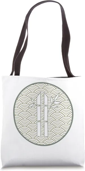 Minimal Bamboo Design Tote Bag