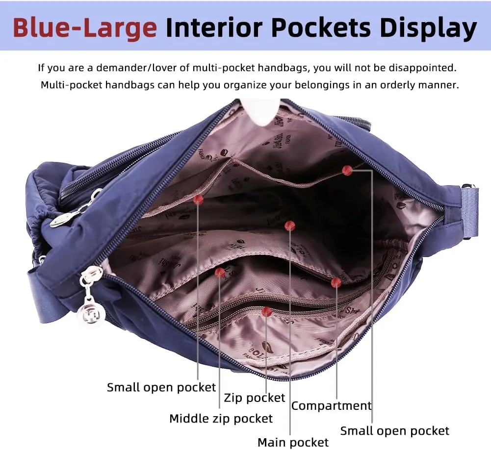 MINTEGRA Women Shoulder Handbag Roomy Multiple Pockets Bag Ladies Crossbody Purse Fashion Tote Top Handle Satchel