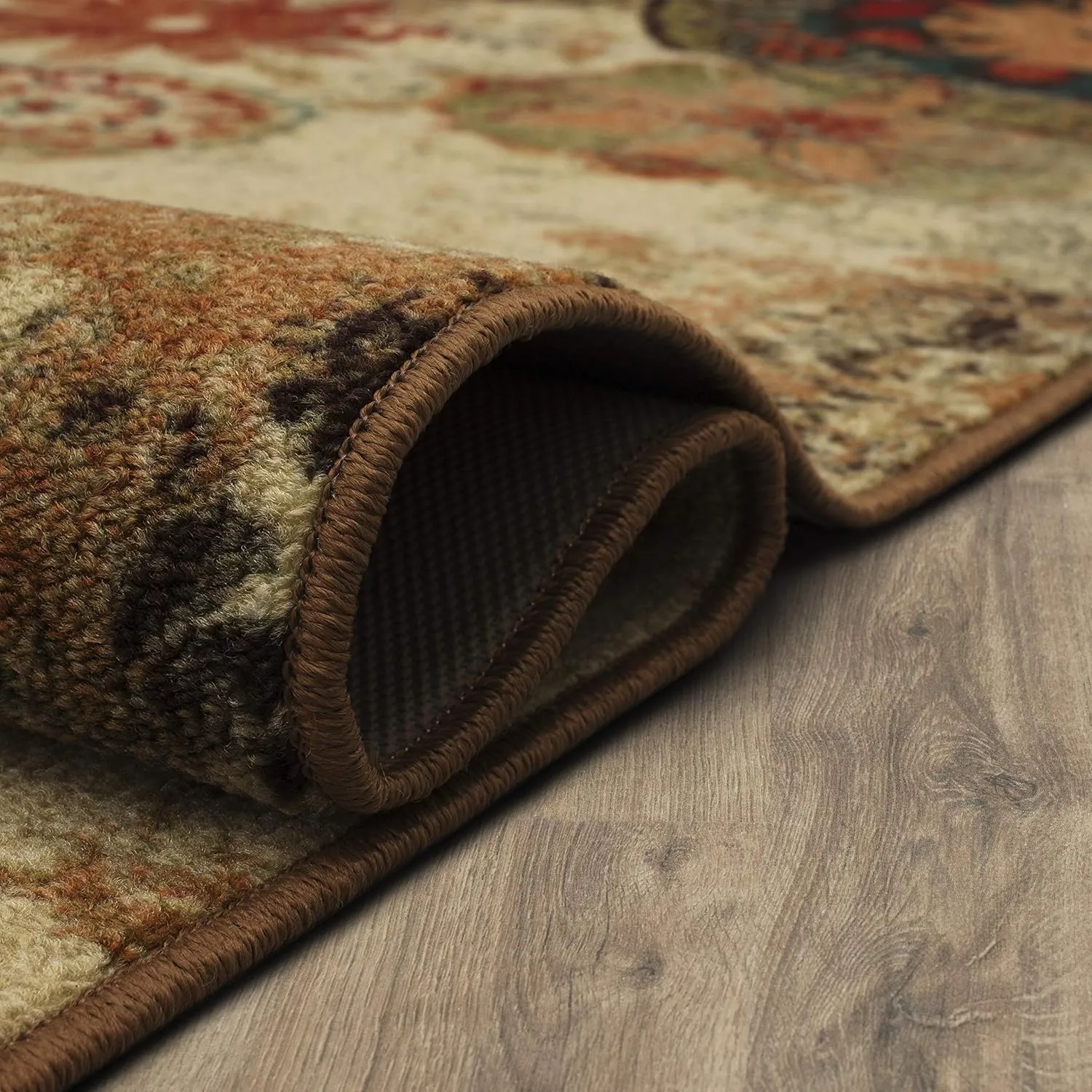 Mohawk Home Alexa Ornamental Floral Medallion 7' 6" x 10' Area Rug - Perfect for Living Room, Dining Room, Office
