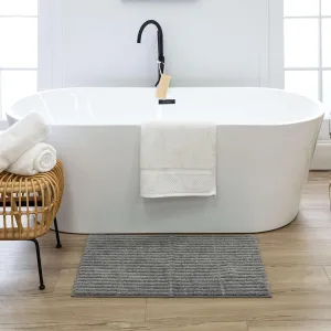 Mohawk Home Sanctuary Casual Solid Gray 2' X 3' 4" Bath Mat Perfect for Bathroom