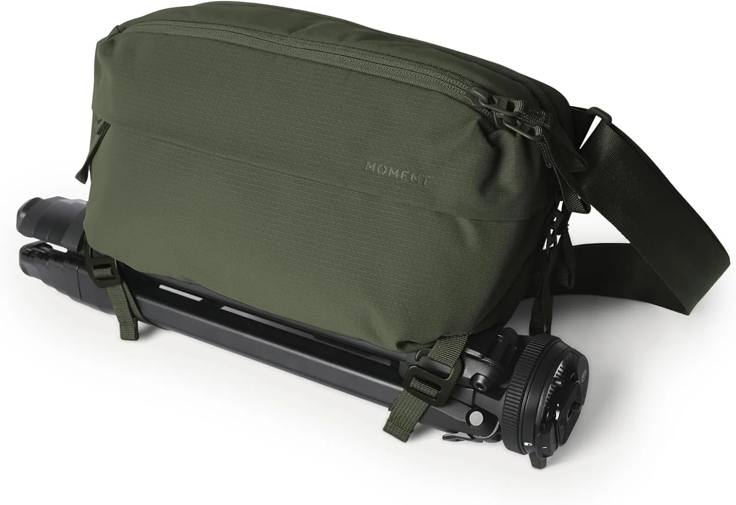 Moment Everything Sling – Water-Resistant Everyday Crossbody Bag | 2L & 4L Sizes (Gen 2, Olive, 4L)