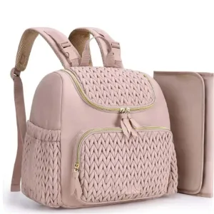 Mommy Diaper Bag Baby Stroller Organizer Backpack Large Capacity Outdoor Travel Maternity Bag With Insulated Pocket Changing Pad