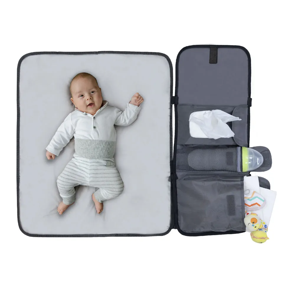 Moon - Portable  Water Proof Diaper Changing Station - Black