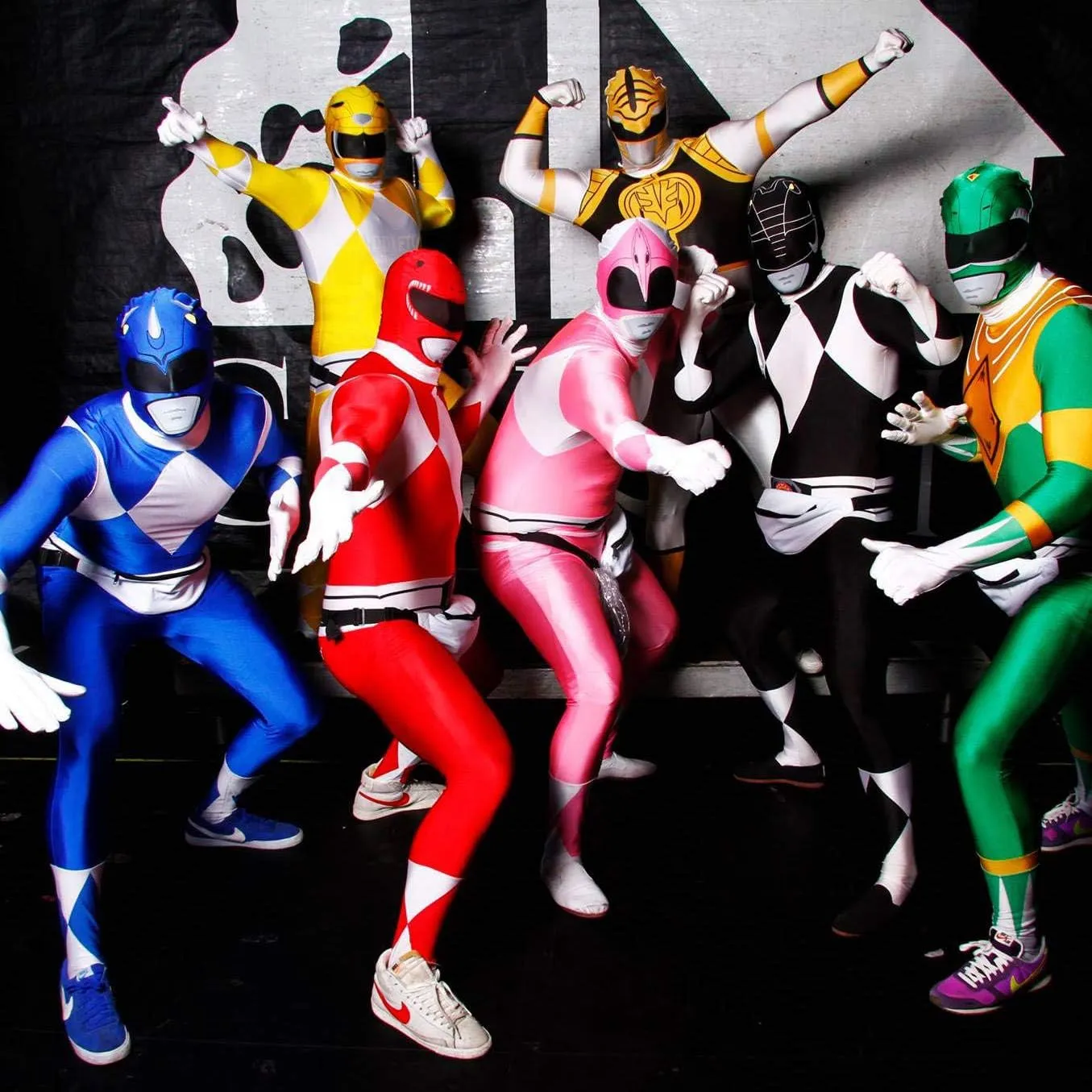 Morphsuits Green Power Ranger Costume Adult, Mens Power Ranger Costume