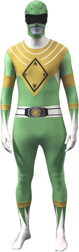 Morphsuits Green Power Ranger Costume Adult, Mens Power Ranger Costume