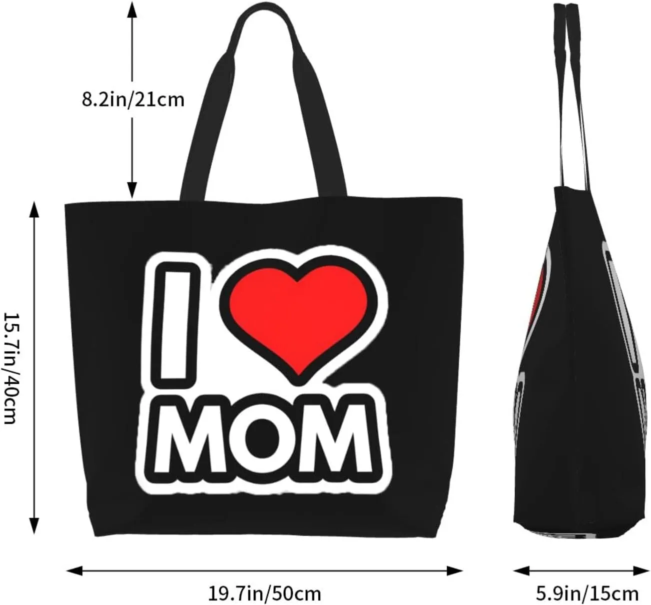 Mothers Day Tote bag Large Reusable Shoulder mom tote Bag Travel Bag With Inner Pocket MamaTote Bag Mothers gift