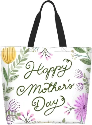 Mothers Day Tote bag Large Reusable Shoulder mom tote Bag Travel Bag With Inner Pocket MamaTote Bag Mothers gift