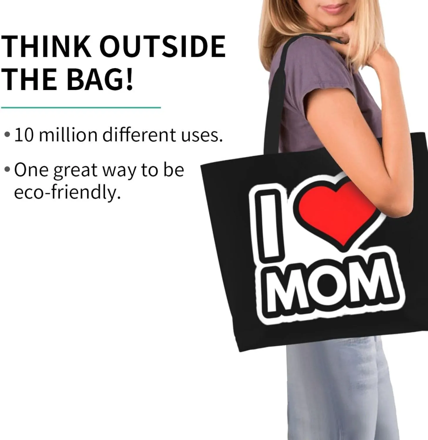 Mothers Day Tote bag Large Reusable Shoulder mom tote Bag Travel Bag With Inner Pocket MamaTote Bag Mothers gift