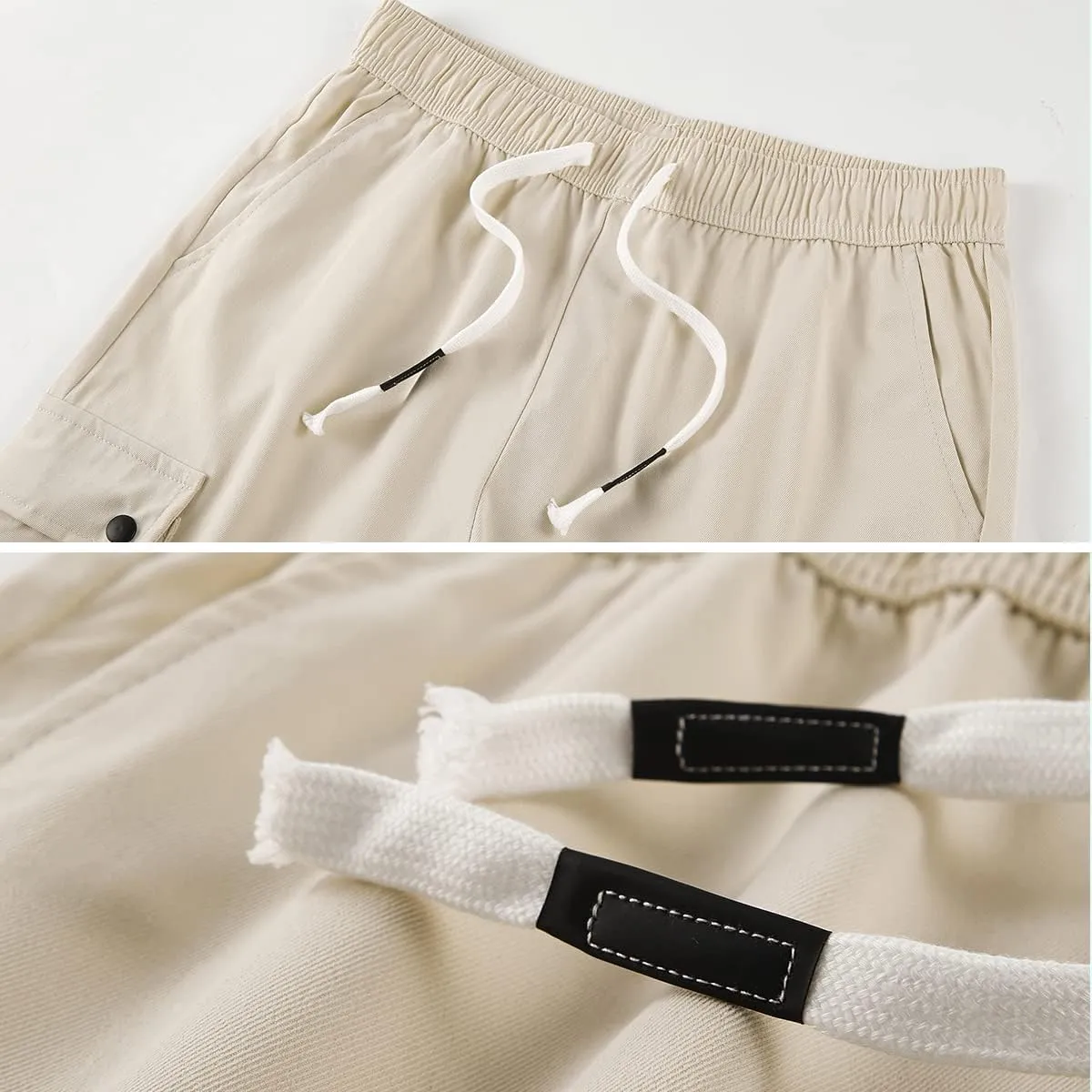 Msmsse Women's Cargo Hiking Shorts Soft Casual Lightweight Sports Knee Length Summer Shorts