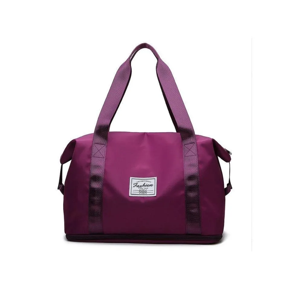 Multi-Function Foldable Expandable Travel Bag-Baby Pink