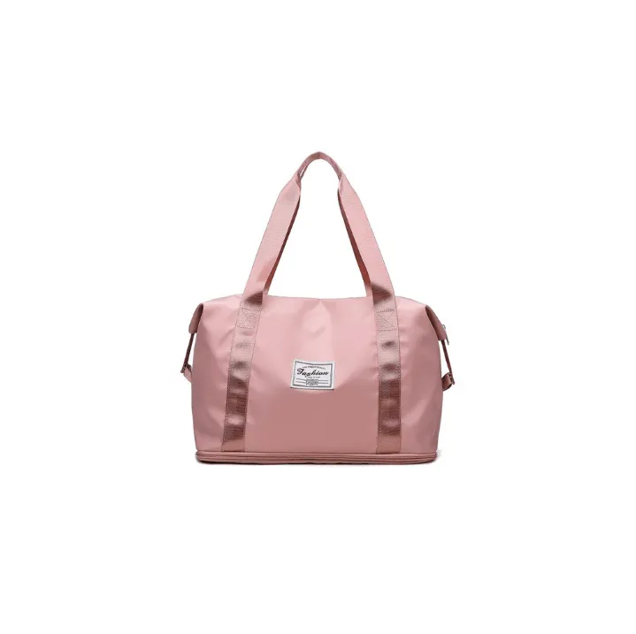 Multi-Function Foldable Expandable Travel Bag-Baby Pink