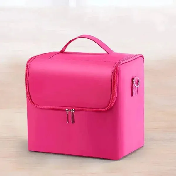 Multi-Layer Tool Kit Storage Case for Manicure and Cosmetics