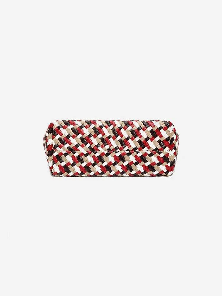Multicolor Handmade Woven Tote Bag
