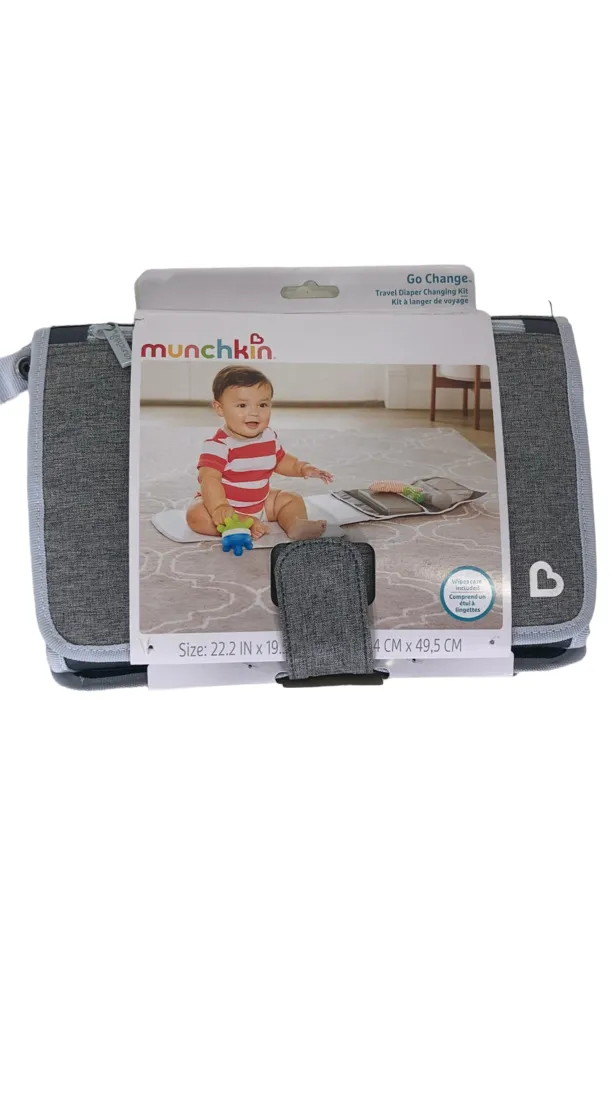 Munchkin Portable Diaper Changing Kit, Grey