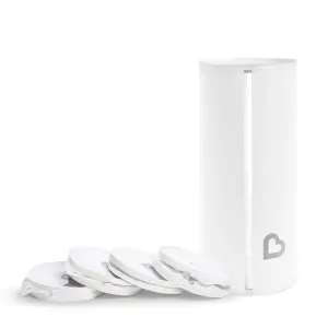 Munchkin® Toss™ Portable Disposable Diaper Pail, Holds up to 150 Newborn Diapers, 5 Pack, White