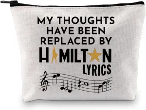 Musical Inspired Gift Musical Lyrics Gift Talk Less Smile More Travel Bag for Musical Lovers (LYRICS bag)