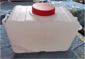 NAKAN Large Thickened HDPE Portable Camping Water Tank, Water Container, for Home, Car, Camping, Barbecue and Emergency Preparation, White(Color:110L)