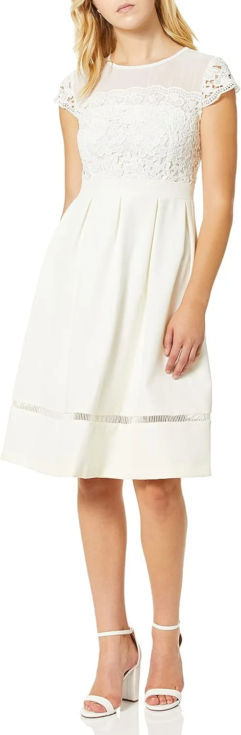 Nanette Nanette Lepore Women's Cap SLV F&f W/Lace Bodice