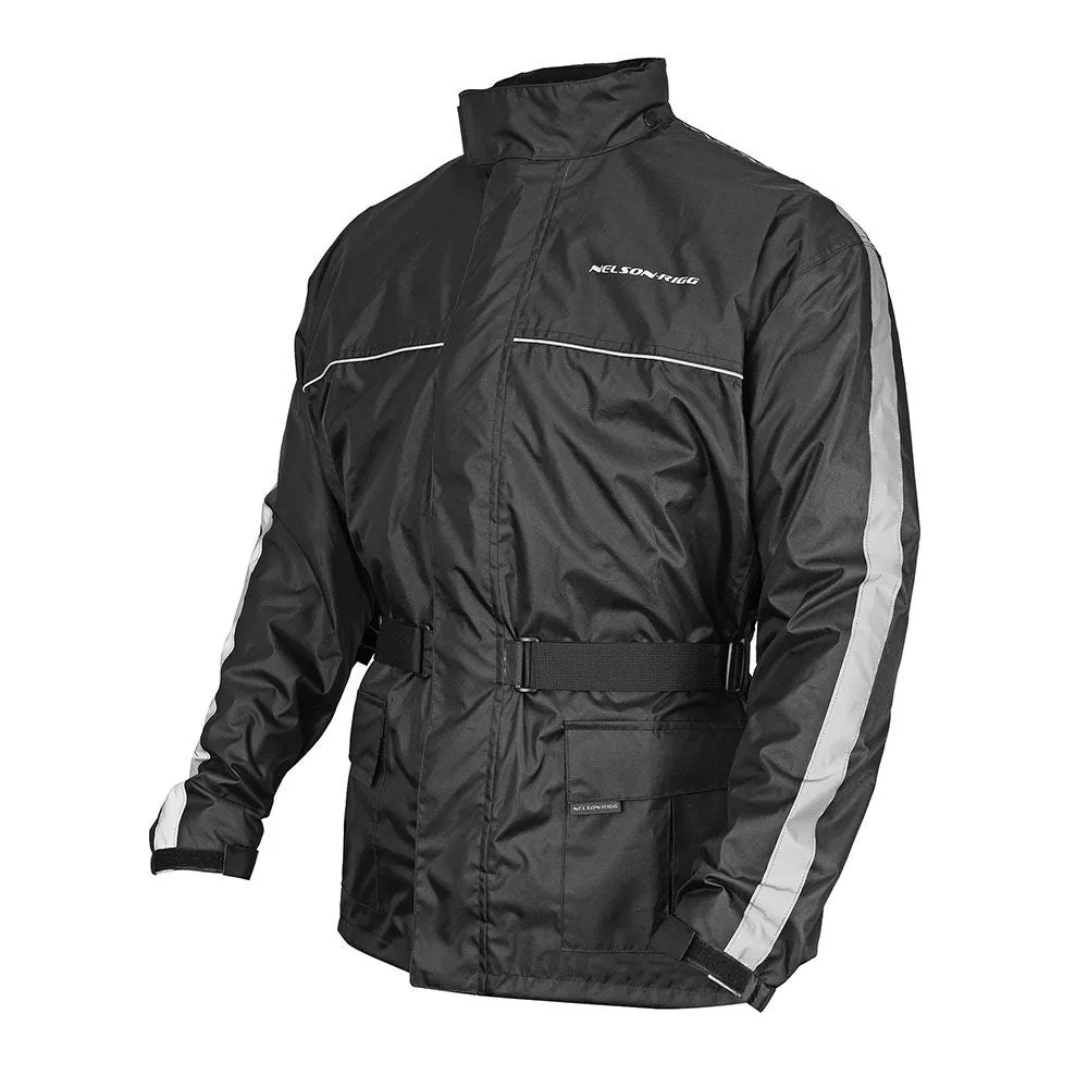 Nelson-Rigg RAIN JACKET SOLO STORM Black SSJ-BLK-07-4X (CTN 5)