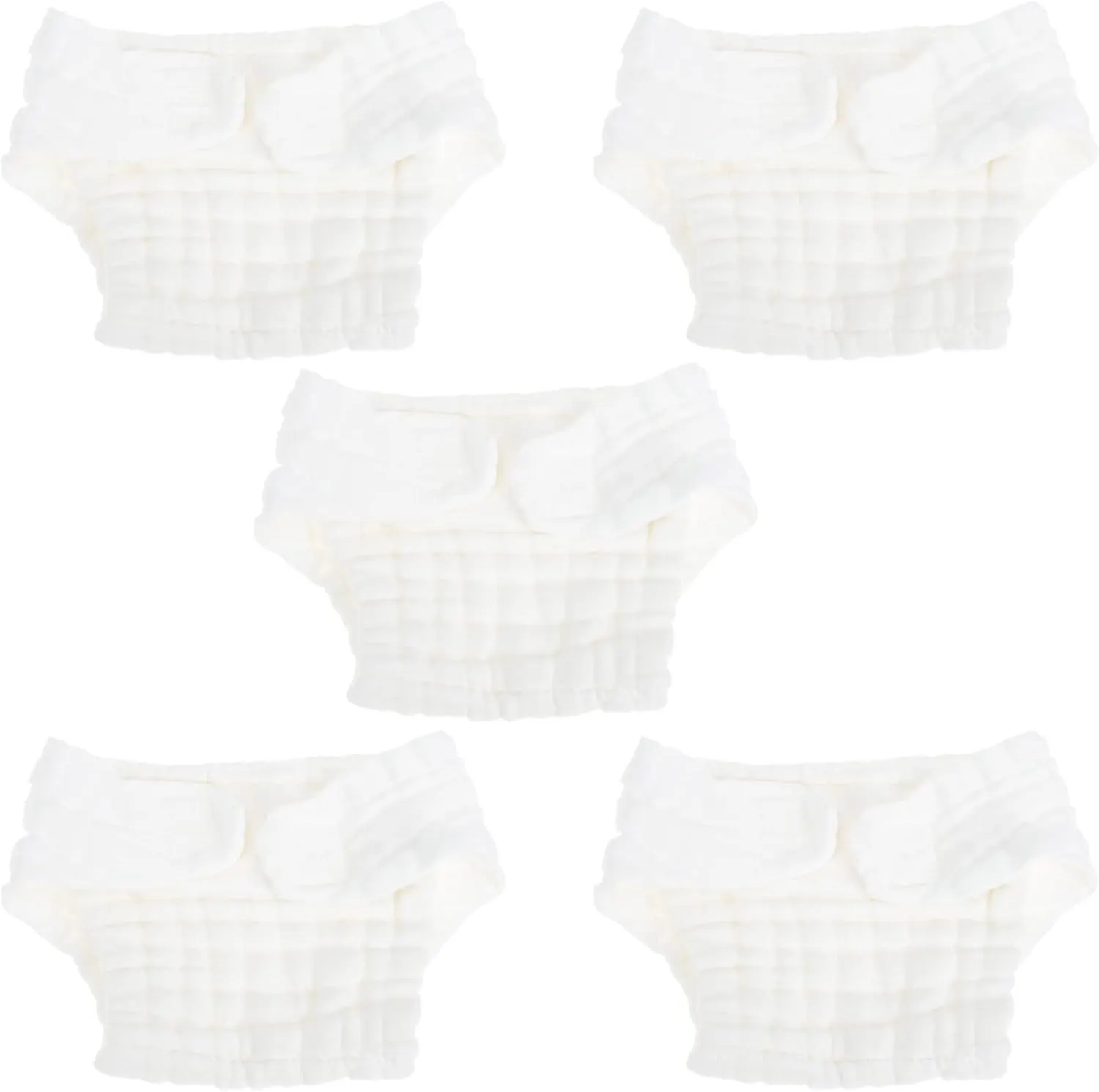 Newborn Diaper Washable Diaper Pants 5pcs Comfortable Cotton Baby Pee Pad Reusable Baby