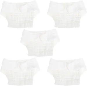 Newborn Diaper Washable Diaper Pants 5pcs Comfortable Cotton Baby Pee Pad Reusable Baby