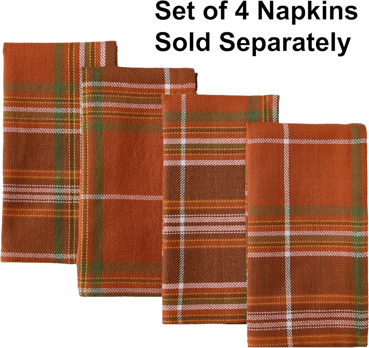 Newbridge Culloden Plaid Fabric Weave Tablecloth, Traditional Bold Rust and Green 100% Cotton Weave Plaid Tablecloth, 60 Inch x 102 Inch Oblong/Rectangle