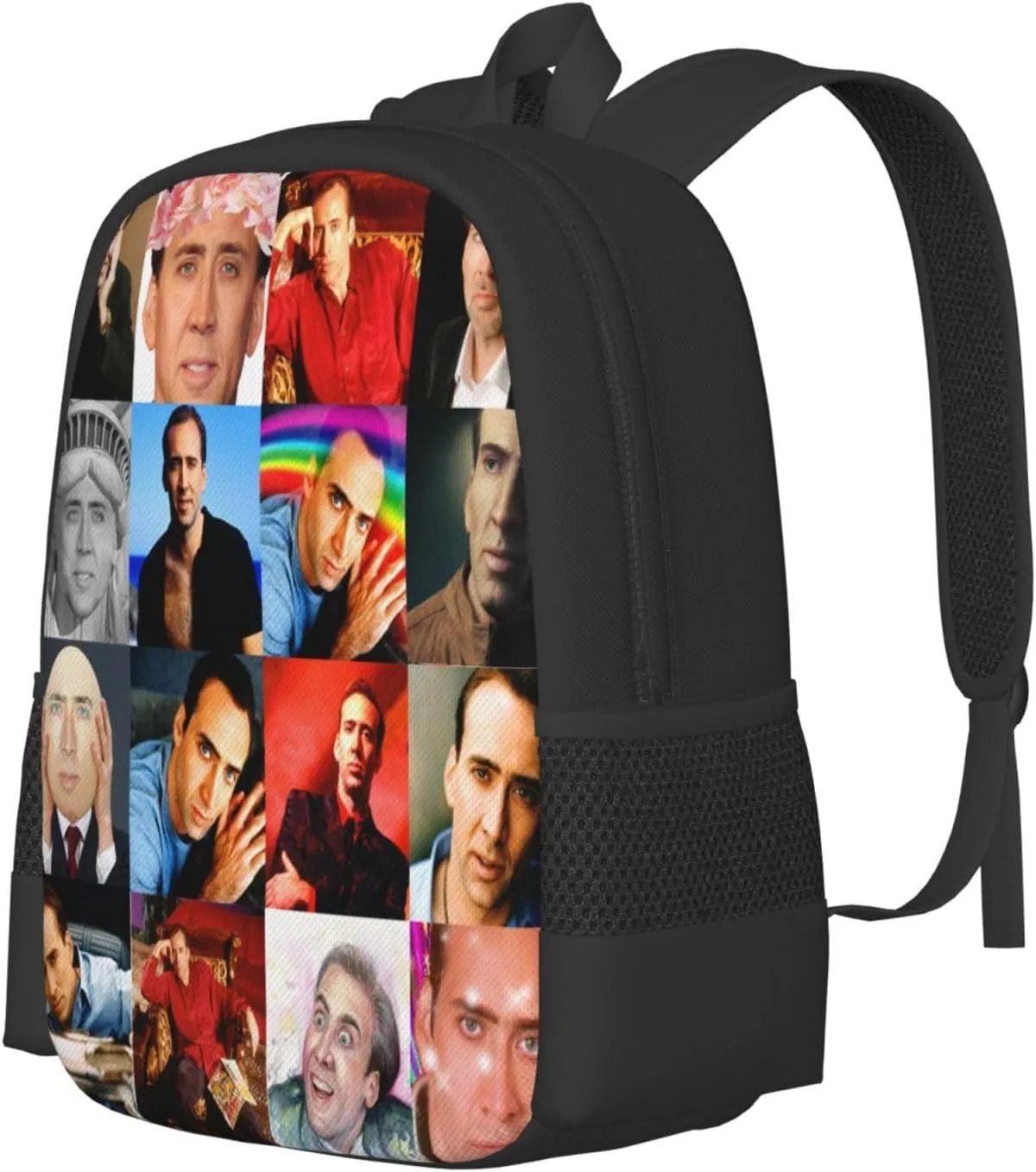 Nic-olas Cage Backpack,Large Capacity Lightweight Travel Casual Daypack Large Laptop Bag