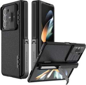 Nillkin for Samsung Galaxy Z Fold 5 Case with Kickstand & Hinge Protection [Slide Camera Cover] CamShield Pro Slim Protective Phone Case for Galaxy Z Fold 5 5G Black