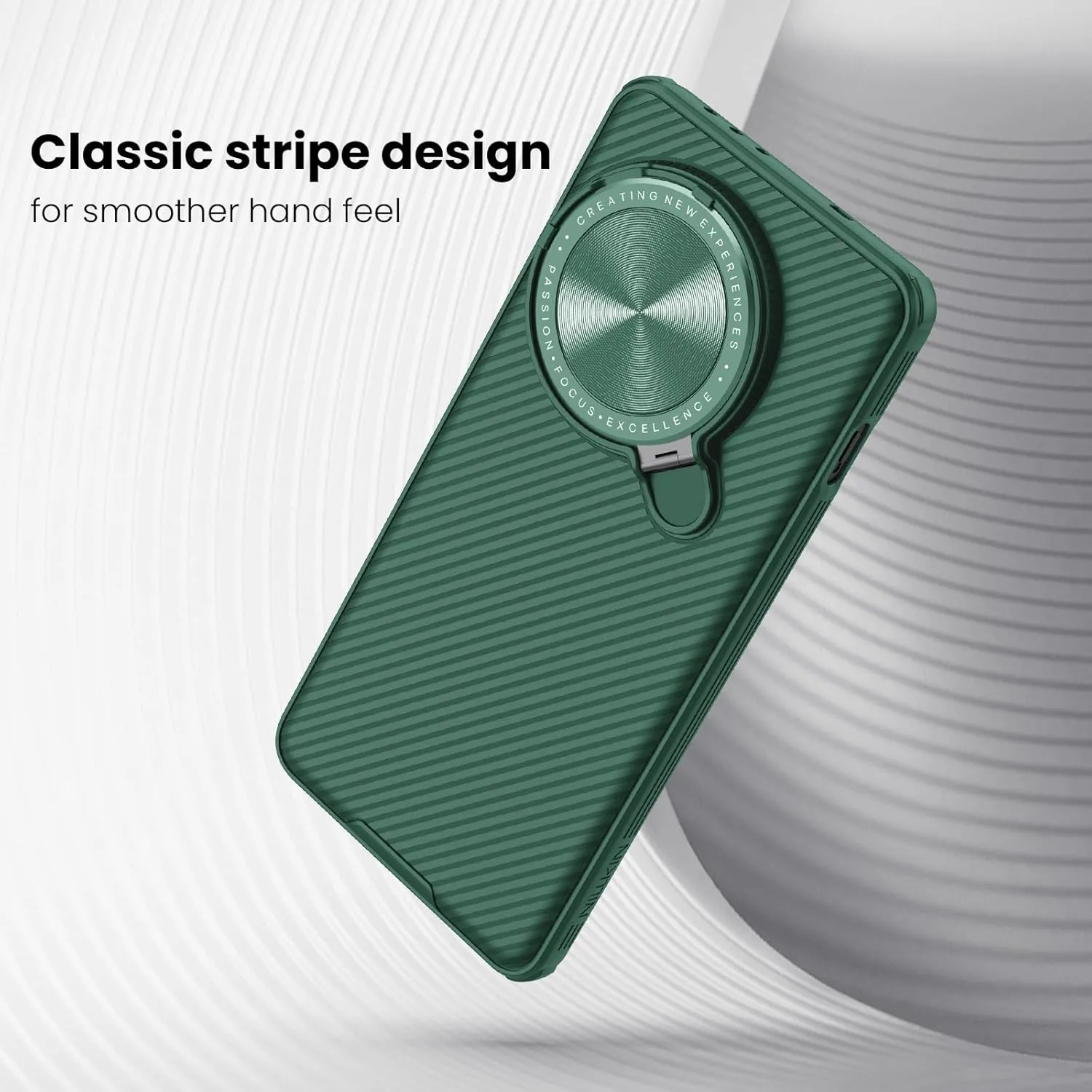 Nillkin Magnetic for OnePlus 13 Case, Compatible with MagSafe, Thin Slim Fit Case with Upgrade Camera Cover and Kickstand, Camshield Prop Case for OnePlus 13, Green