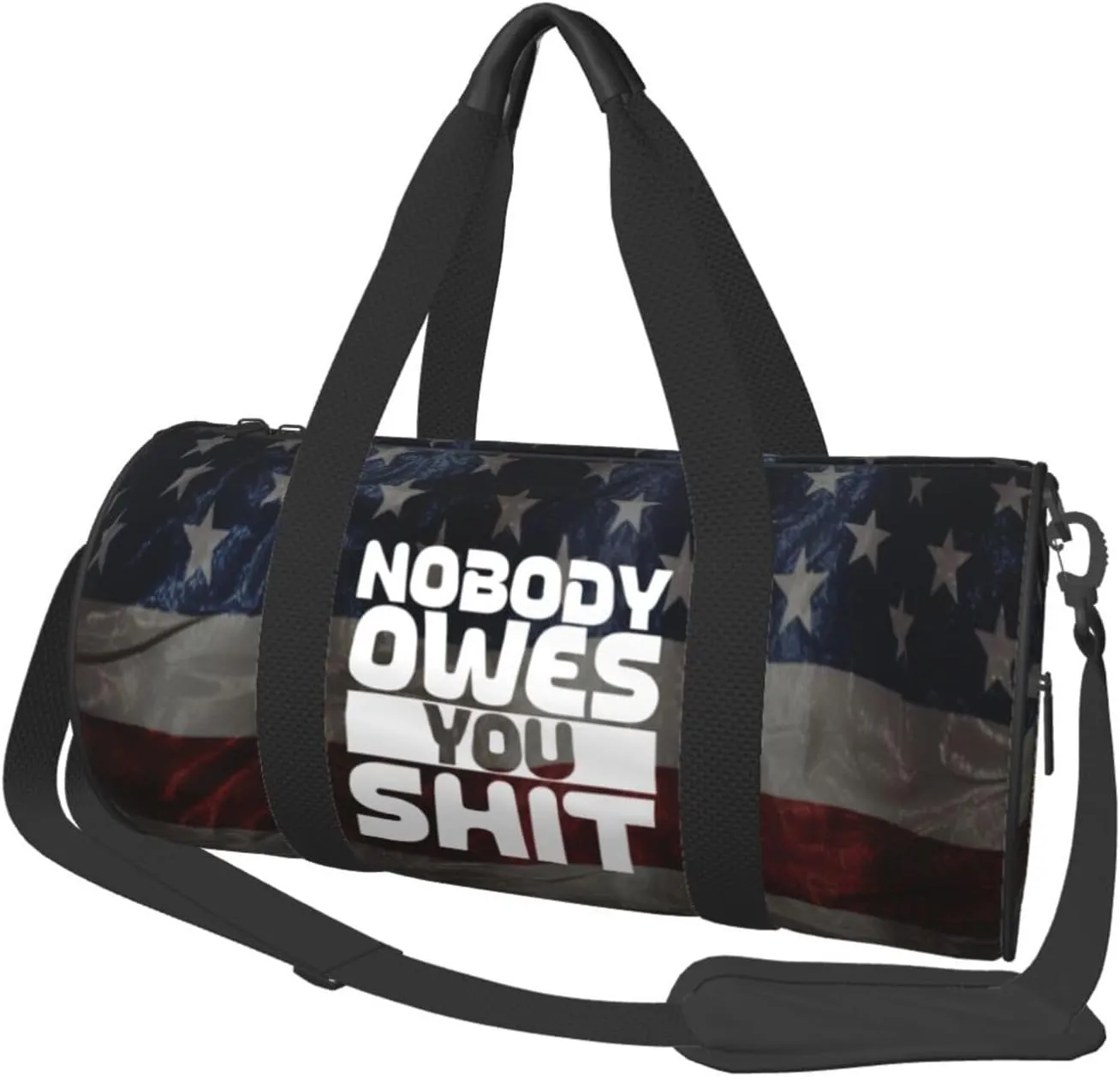 Nobody Owes You Shit Duffel Bag Gym Bag Travel Sports Tote Large Foldable Beach Swim Yoga3