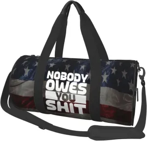 Nobody Owes You Shit Duffel Bag Gym Bag Travel Sports Tote Large Foldable Beach Swim Yoga3