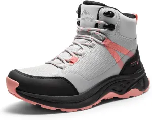 NORTIV 8 Women's Hiking Boots Waterproof Lightweight Outdoor Trekking Comfortable Non-Slip Backpacking Camping Ankle Boot Hollow