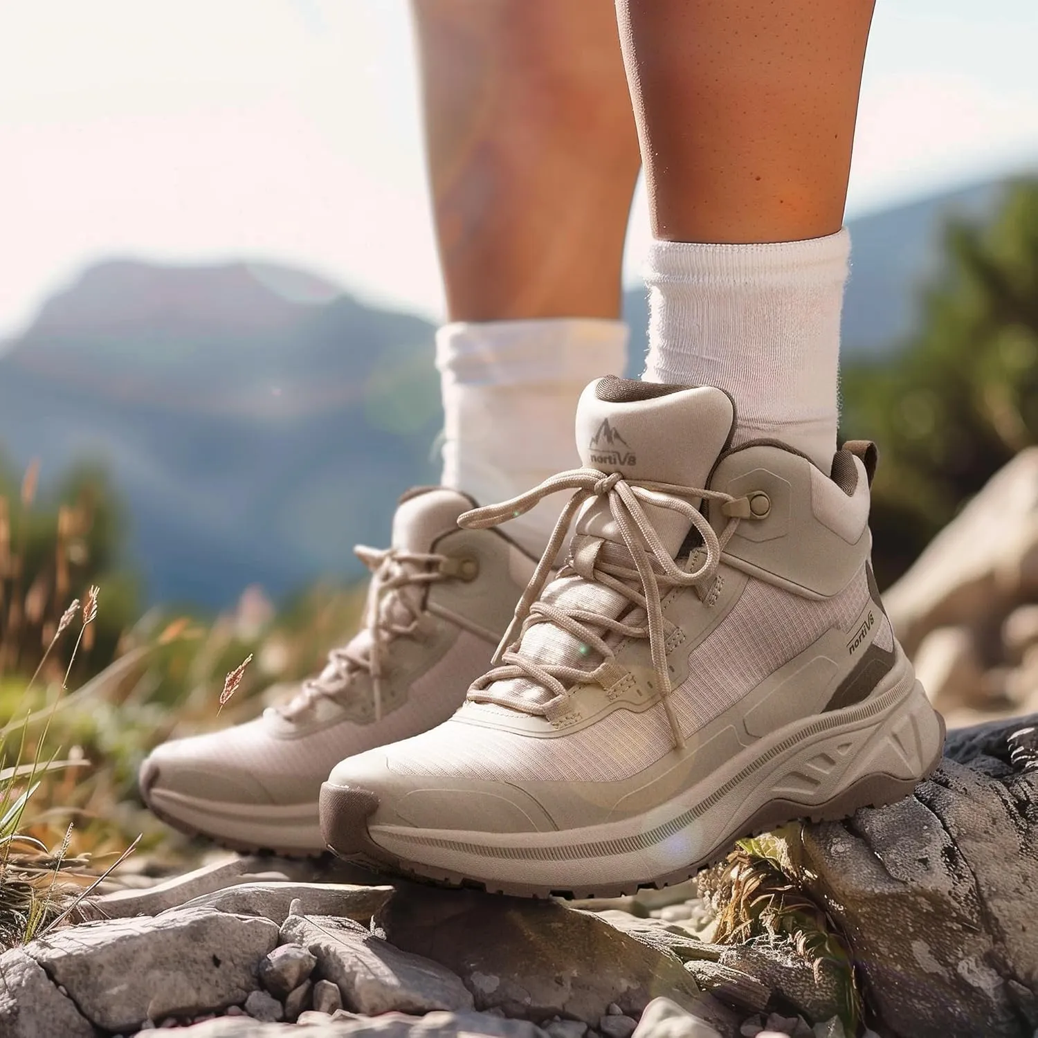 NORTIV 8 Women's Lightweight Hiking Boots Waterproof Trekking for Outdoor