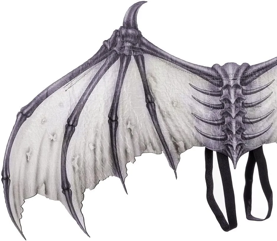 Novelty 3D Devil Bone Wings Costume Accessories for Halloween Scary Demon Cosplay Decoration