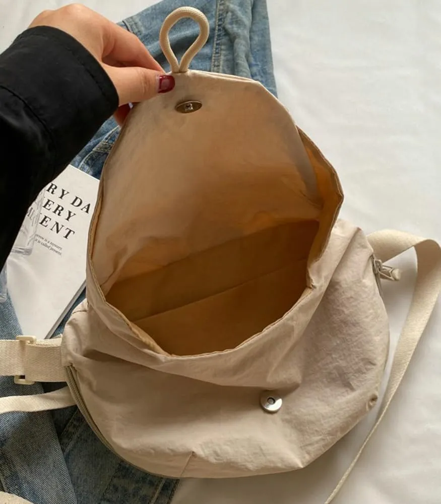 Nylon Crossbody Bags Medium Crescent Handbag Women Shoulder Purse Small Tote 2024